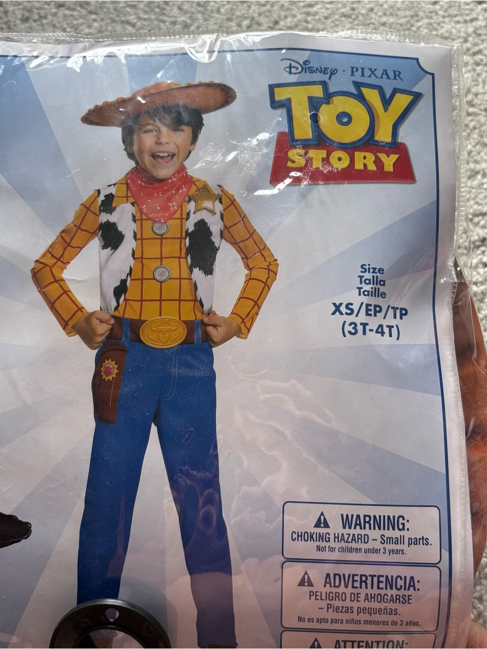 Disney Woody Cowboy Costume Sz 3T 4T W/ Hat Land World Cruise Halloween - Picture 2 of 3